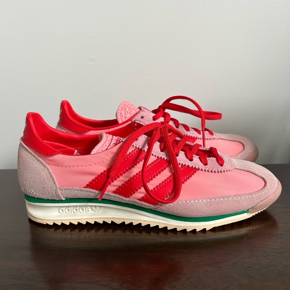 adidas Pink and Red Women's SL72 OG Sneakers - Picture 3 of 9